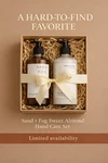 Sand + Fog Sweet Almond Hand Soap & Lotion Set Rare Scent Matching Duo. Fixed Price $31.98.