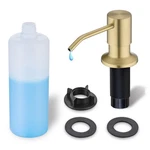 Gold Soap Dispenser For Kitchen Sink, Brushed With Long S.... Fixed Price $34.85.