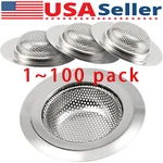 4.5" Kitchen Sink Strainer Stopper Stainless Steel Drain Basket Waste Plug. Fixed Price $20.29.