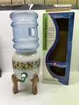 Water Crock Solid Ceramic Porcelain Dispenser 64 Oz Personal Tabletop Display. Fixed Price $49.95.