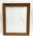 Wooden Wall Art Frame 23" X 19" Medium Brown No Back Vintage Classic Home Decor. Fixed Price $24.99.