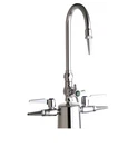 Chicago Faucets Single Hole Lab With Cross Handle, High Arch Vacuum Break. Fixed Price $323.40.