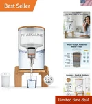 Alkaline Water Dispenser Filter System - Countertop Purifier Pitcher For Home.... Fixed Price $285.99.