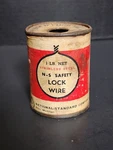 Vtg National Standard Usa Stainless Steel Safety Lock Wire Partial Can Michigan. Fixed Price $12.00.