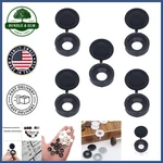 Black Plastic Screw Caps With 0.39 Thread Size, 50 Count For Easy Installation. Fixed Price $7.91.