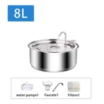 8L Water Fountain Stainless Steel Dispenser For Dogs Cats Smart Pet. Fixed Price $113.05.