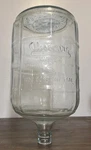 5-GALLON Blue Glass Bottle Jug Vintage Absopure Stamped Sace Gdd Water Beer Wine. Fixed Price $79.00.