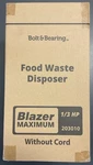 Blazer Maximum Food Waste Disposer 1/3HP 203010 JS250-AUC New! Free Shipping!. Fixed Price $79.99.
