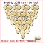 Bradley #2055 Dispenser Key - (10/PK.). Fixed Price $14.00.