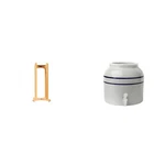 New Wave Enviro Wood Floor Stand + 2.5 Gal Porcelain Water Dispenser Blue Stripe. Fixed Price $192.95.