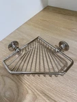 Waterworks Crystal Wall Mounted Corner Soap Basket Nickel Finish STYLE#CRBA27. Fixed Price $279.00.