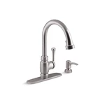 Kohler K-R72512-SD-VS Kitchen Faucet, Vibrant Stainless, 15.4375" Height. Fixed Price $174.95.