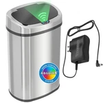 Sensor Trash Can Gallon Oval Automatic Stainless Steel ITOS13BAC Itouchless. Fixed Price $129.99.
