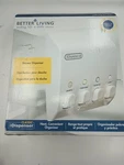 Better Living Products Classic Shower Dispenser Four 4-CHAMBER New Open Box.. Fixed Price $45.00.