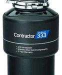Insinkerator CONTRACTOR-333 Continuous Feed Garbage Disposer 3/4 Hp. Fixed Price $269.35.