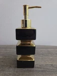 Creative Unique Ceramic Black And Gold Soap Dispenser With Pump. Fixed Price $21.84.