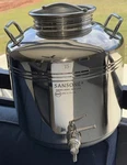 Sansone 15 Liter Stainless Steel Water/oil Dispenser Europa Inox 18/10 Has Spout. Fixed Price $129.00.