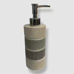 Popular Bath Gray Modern Line Lotion Pump Soap Dispenser. Fixed Price $13.49.