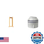 New Wave Enviro Natural Wood Water Dispenser Floor Stand + Porcelain. Fixed Price $188.96.