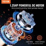 Garbage Disposal, 1.25HP 3360RPM Continuous Feed Food Waste Disposer, 3-BOLT Mou. Fixed Price $186.28.