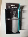 Smedbo PS369 Wall Mounted Frosted Glass Soap Dispenser With Brushed Stainless.... Fixed Price $74.95.