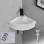 Davivy 18" X 13" Corner Bathroom Sink With Pop Up Drain And Installation Kit,.... Fixed Price $142.07.
