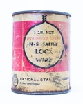 Vtg National Standard Usa Stainless Steel Safety Lock Wire Partial Can 15 Oz. Fixed Price $12.50.