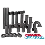 Universal 1-1/2" Kitchen Sink Drain With P-trap Complete Plumbing Re. Fixed Price $53.94.