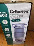 Criterion 300 Series Garbage Disposal Food Waste Disposer Stainless Steel 1/3 Hp. Fixed Price $44.99.