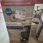Insinkerator Badger 5XL 1/2 Hp Continuous Feed Garbage Disposal W/ Power Cord. Fixed Price $70.00.