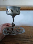 Antique Art Brass Co Ny, Wall Mounted Tumbler Holder And Soap Dish. Fixed Price $55.00.