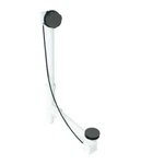 Westbrass Tubular In. Cable Drive Bath Waste, Matte Black, D50P27TLE-62. Fixed Price $34.00.