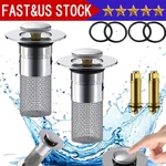 2-PACK Sink Stopper Hair Catcher Bathroom Pop Up Drain Strainer Filter Plug. Fixed Price $7.99.