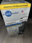 Insinkerator Badger 100, Garbage Disposal 1/3 Hp, Open Box,. Fixed Price $70.00.