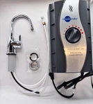 Insinkerator Stainless Steel Tank, H250C-SS Chrome System, Single-handle Faucet. Fixed Price $339.99.
