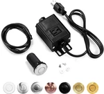 Top Air Switch Kit Garbage Disposal Part By Cleesink (LONG/3.5", Brushed Ni. Fixed Price $54.99.