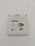 Kraus Stainless Steel Kitchen Sink Drain Cap STC-2 Plug Cover Silver New Box. Fixed Price $13.99.