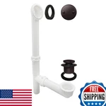Westbrass A593244-12 14"X1-1/2" White Tubular Bathtub Waste Overflow Assembly. Fixed Price $49.03.