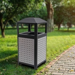 Commercial Waste Container Outdoor Trash Can Garbage Enclosure Build-in Ashtray. Fixed Price $153.12.
