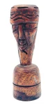 Primitive Antique Middle Eastern Folk Art Carved Wooden Bust Head Of Man 7". Fixed Price $124.44.