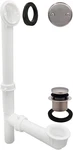 A593244-07 14" X 1-1/2" White Tubular Bathtub Waste & Overflow Assembly With Tip. Fixed Price $40.75.