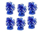 Amscan 6 Pack Of Unused Royal Blue Foil Balloon Weights, Party Supplies. Fixed Price $9.00.
