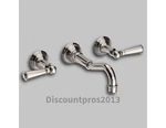 Newport Brass 3-2471/15 Jacobean Wall Mount Lavatory Faucet Polished Nickel. Fixed Price $500.00.
