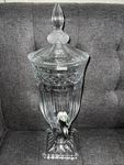 Shannon Crystal By Godinger Brandon Beverage Dispenser Elegant Cut 1.7L 60OZ. Fixed Price $69.99.