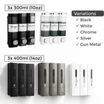 Umadeus 3 Chamber Shower Dispenser - No Drill Wall Mount Easy Installation. Fixed Price $13.99.