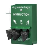 Dog Poop Bag Dispenser With Hand Wash Bottle, Lockable Outdoor Waste Hol. Fixed Price $63.99.