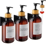 3 Chamber Wall Mount Shampoo And Conditioner Dispenser For Bathroom With Pump. Fixed Price $28.43.