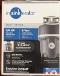 Insinkerator Evolution Compact 3/4 Hp Garbage Disposal, Noise Reduction, 2-STAGE. Fixed Price $199.00.