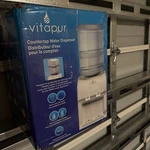 Vitapur Water Dispenser 11.1"W Cooler System Standing Automatic Shutoff White. Fixed Price $100.00.