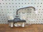 Proplus 114514 2-HANDLE Utility Laundry Sink Faucet 4IN Center 2GPM. Fixed Price $22.49.